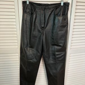 Leather Pants, Dark Brown, soft
